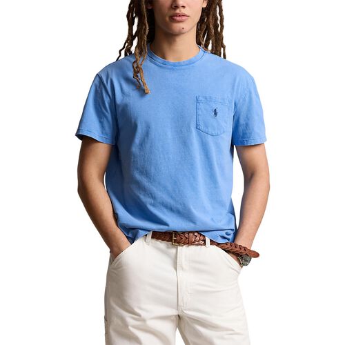 Polo Ralph Lauren Classic Fit Cotton-Linen Pocket T-Shirt
